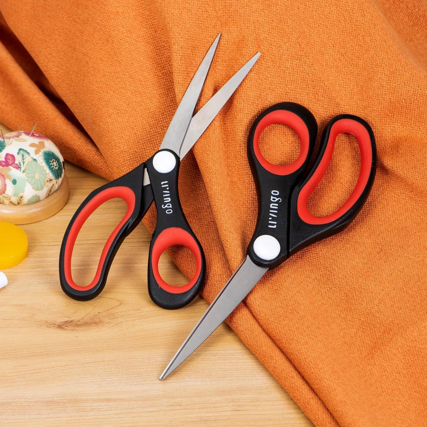 LIVINGO Set Forbici Multiuso 4 Pezzi Acciaio Inox