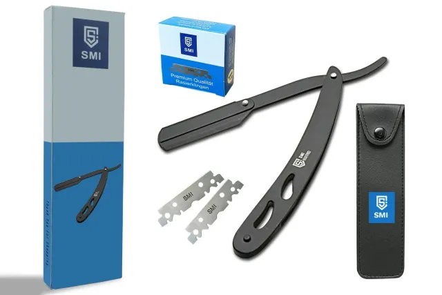SMI Rasoio Mano Libera Nero con 100 Lame Inox