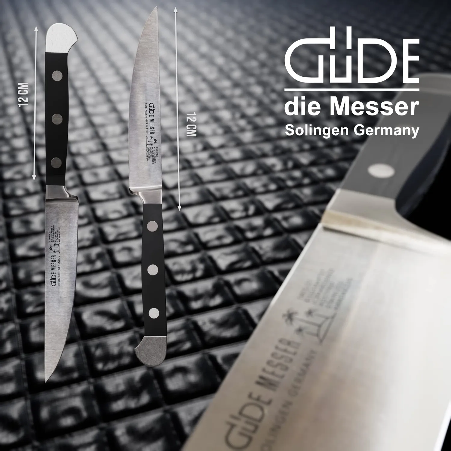 Güde Alpha coltello bistecca 12 cm POM nero