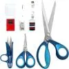 LIVINGO Set Forbici Cucito 9,5"+5"+4,5" Kit Blu