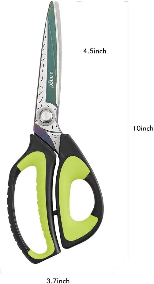 LIVINGO forbici heavy duty 10 pollici titanio rosso nero