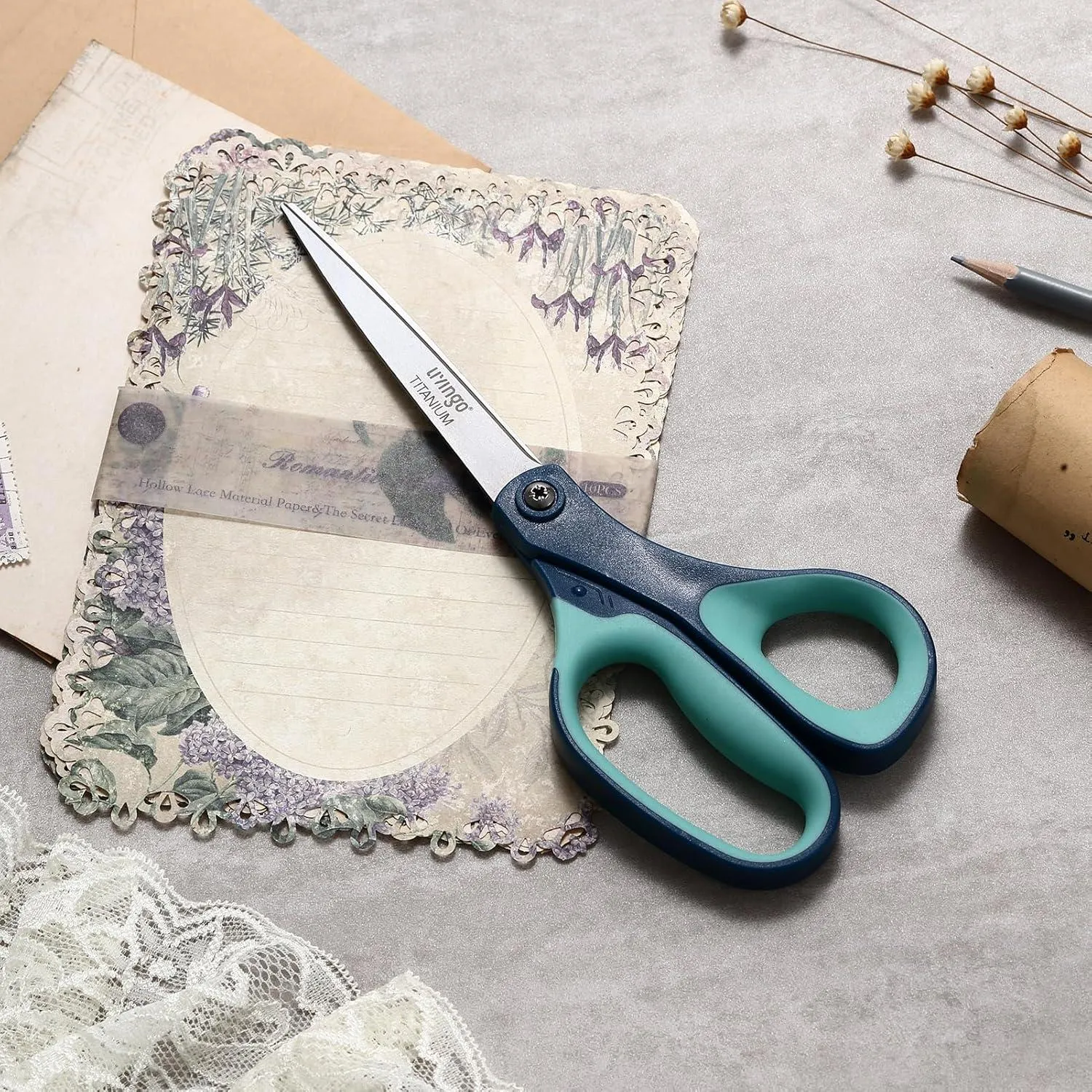 LIVINGO Forbici Titanio 8.5" 3 Pezzi Ufficio Craft Affilate