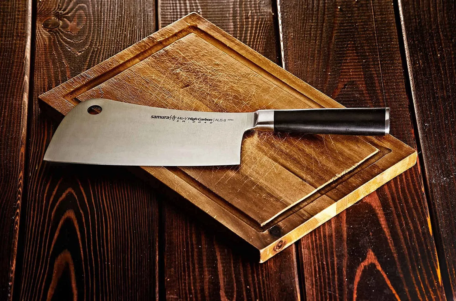 Samura Mo-V Cleaver mannaia cucina AUS-8 180 mm