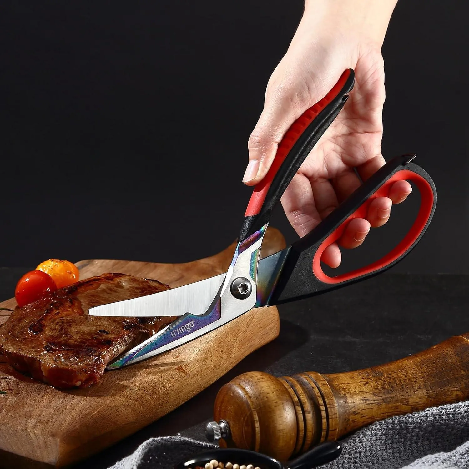 LIVINGO Cesoie Pollo 9.5" Titanio Inox Antiruggine