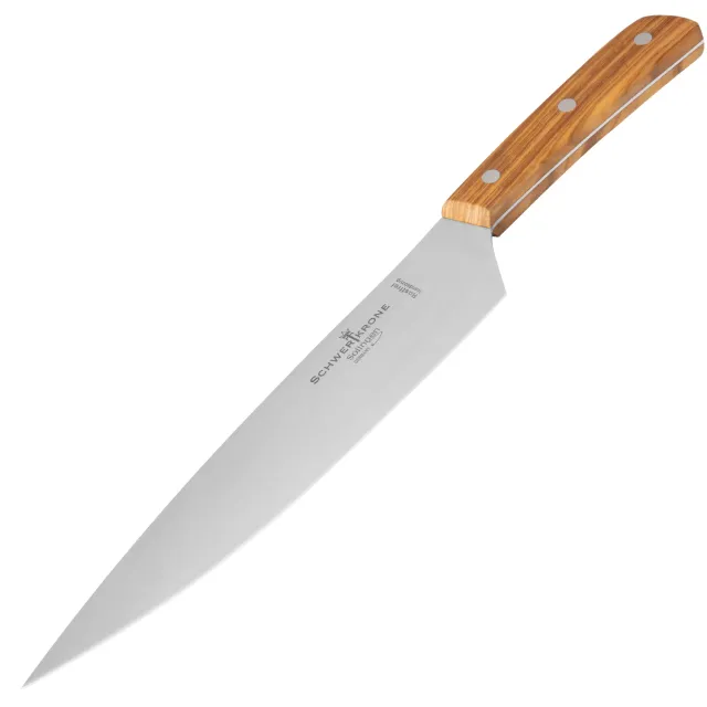 Schwertkrone Siegfried Weber coltello chef olivo 23,5 cm inox