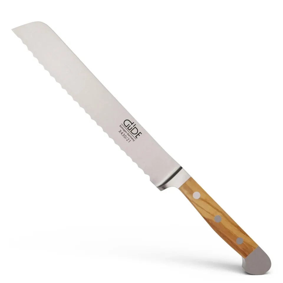 Güde Alpha Olive Coltello Pane 21 cm Ulivo