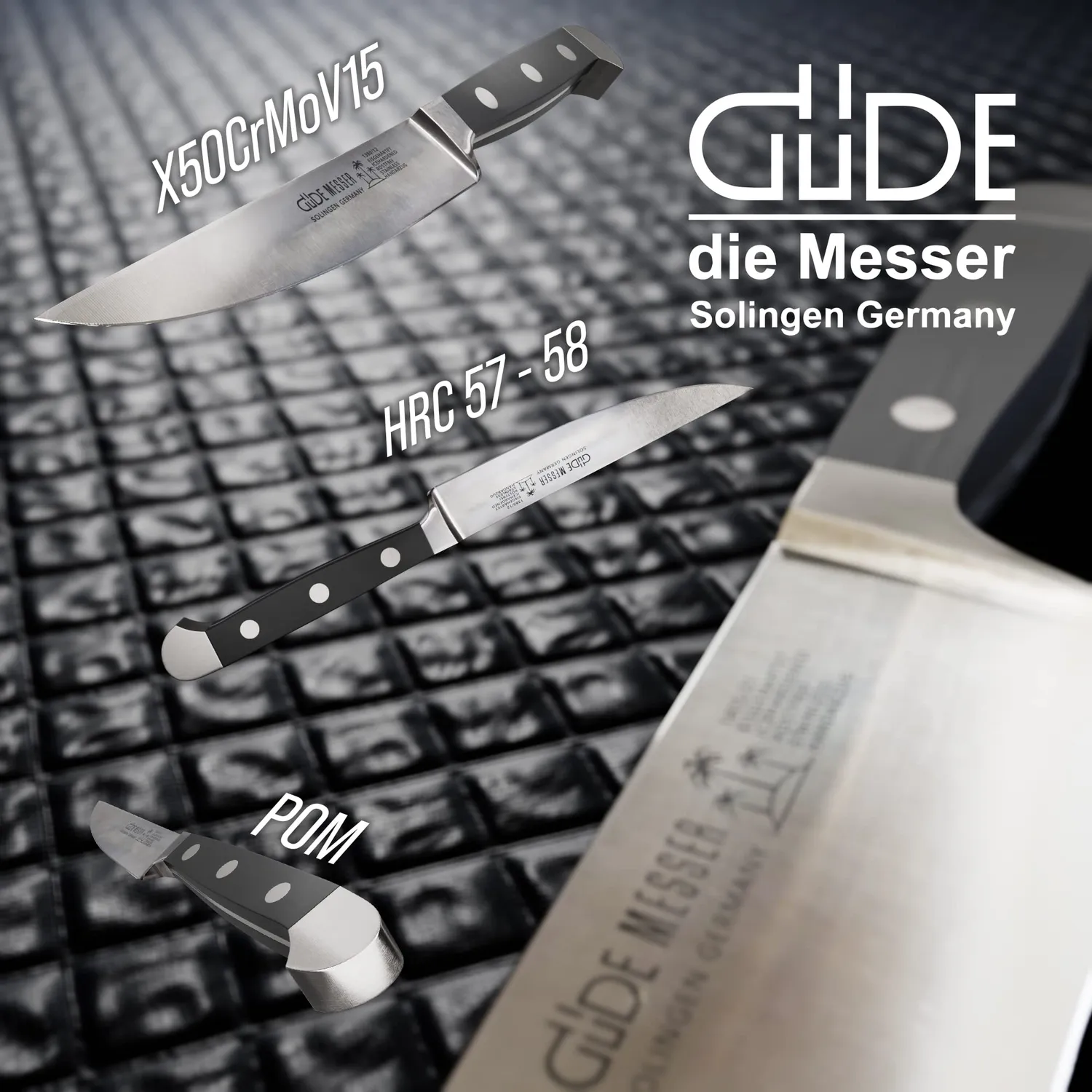 Güde Alpha coltello bistecca 12 cm POM nero