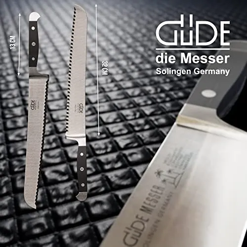 Güde Alpha Coltello pane mancini 32 cm POM nero