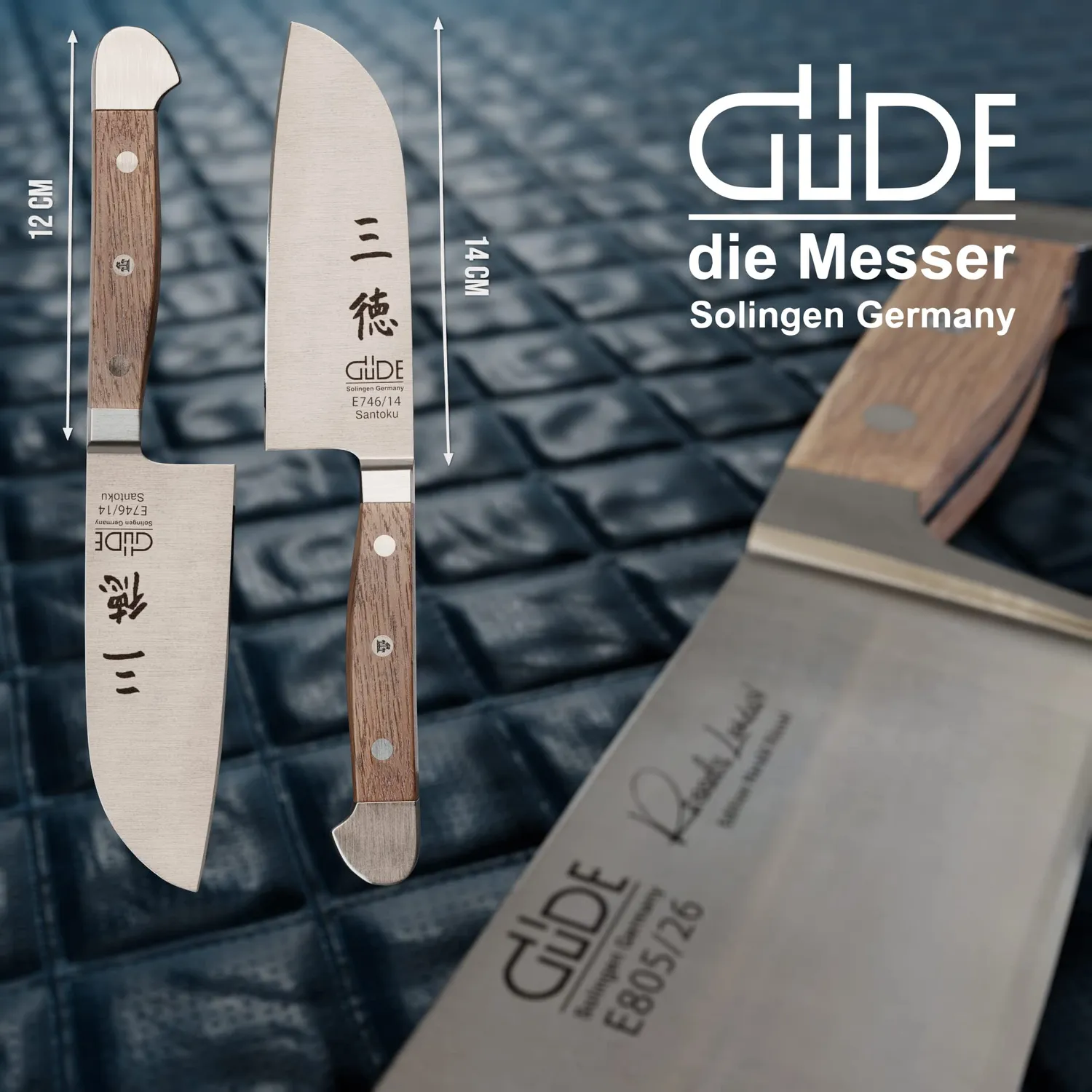 Güde Alpha Fasseiche Santoku coltello 14 cm rovere forgiato