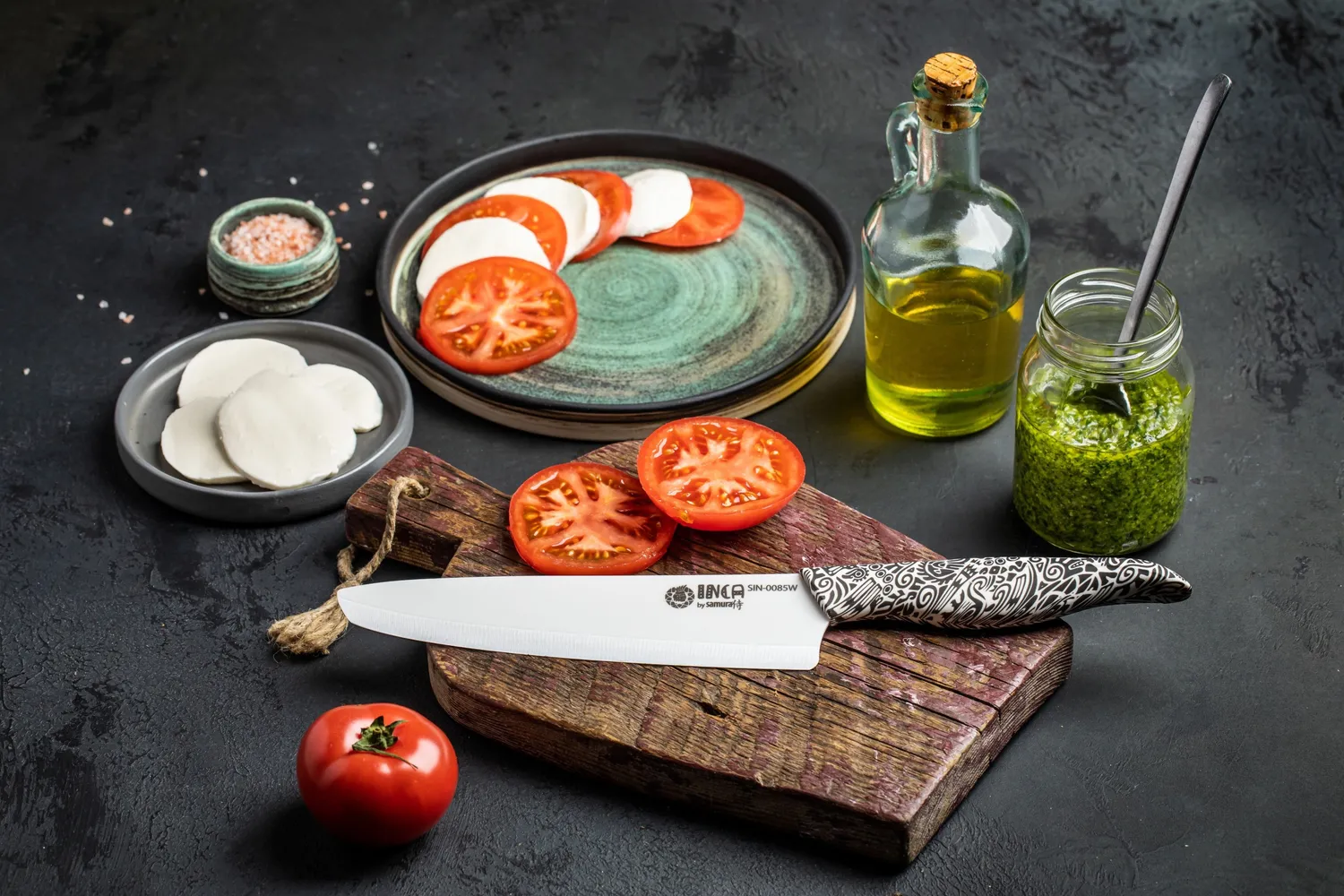 Samura Inca SIN-0085W coltello chef ceramica 187 mm