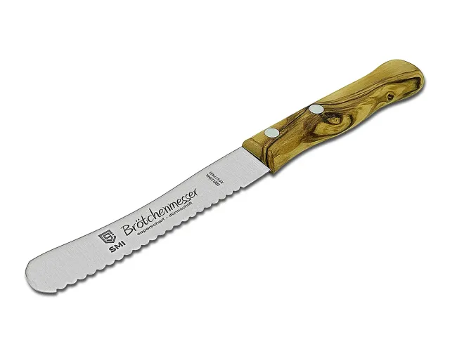 SMI Coltello Pane 11,3 cm da Tavola Ulivo Seghettato