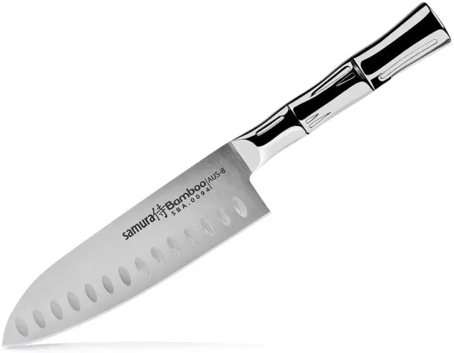 Samura Bamboo santoku 160 mm alveolato AUS-8