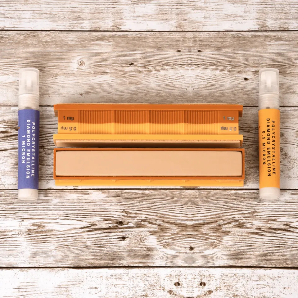 Wicked Edge 1/0.5 Micron coramelle pelle emulsione lucidatura