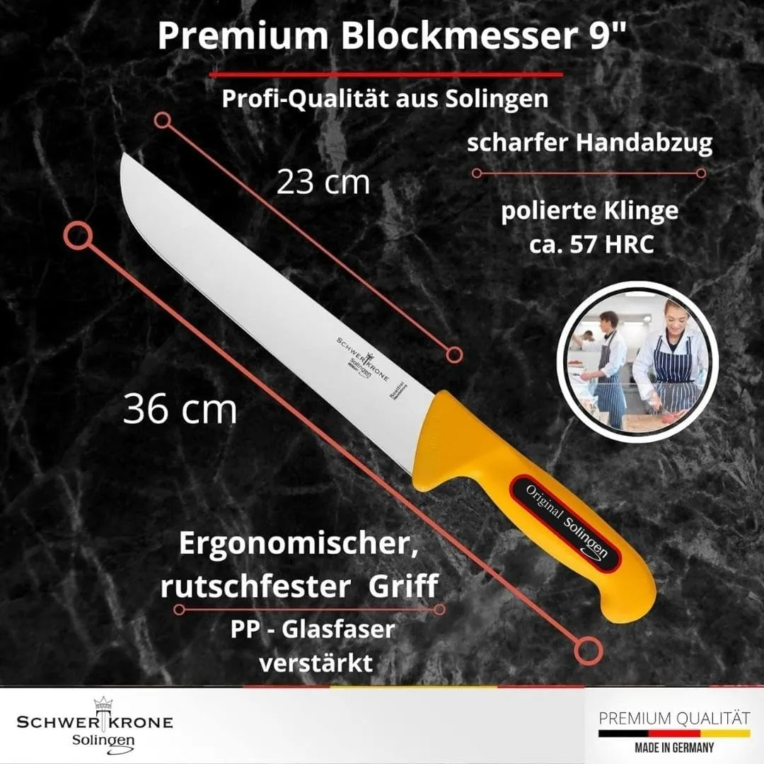 Schwertkrone Set 6 Coltelli da Macellaio Acciaio 1.4116