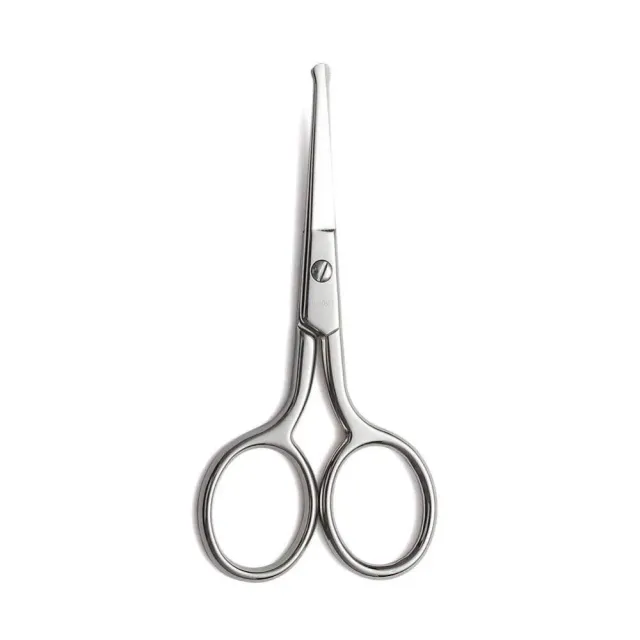 LIVINGO forbicine naso viso set 2 pezzi punta tonda inox