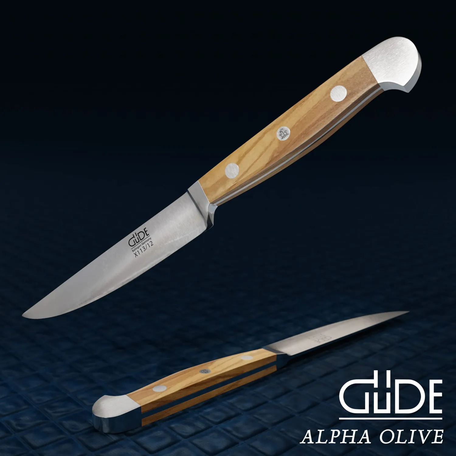 Güde Alpha Olive coltello bistecca 12 cm ulivo forgiato