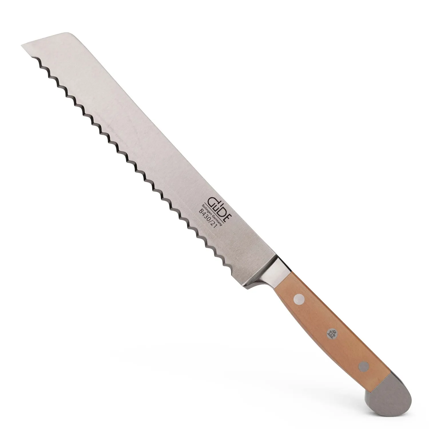 Güde Alpha Olive Coltello Pane 21 cm Ulivo