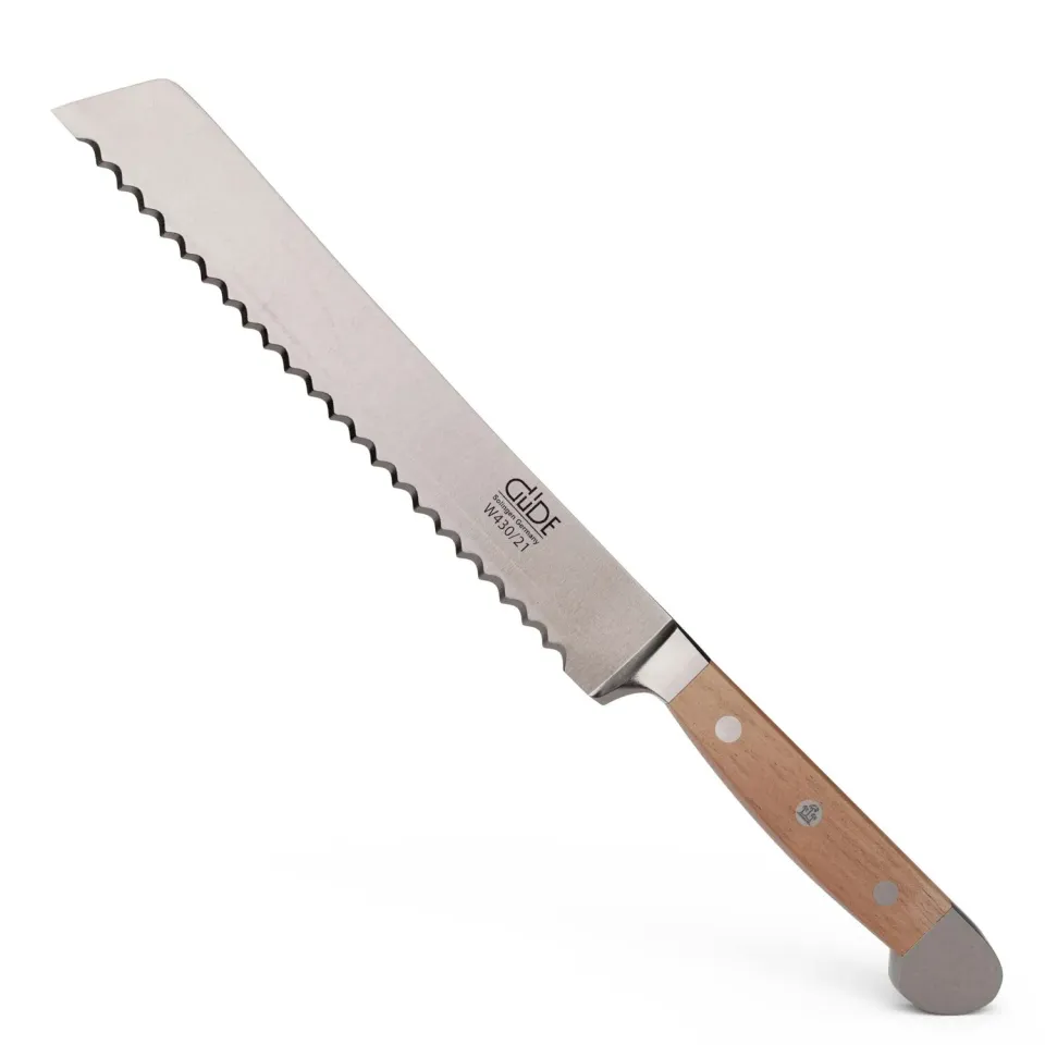 Güde Alpha Walnut coltello pane 21 cm noce dentato