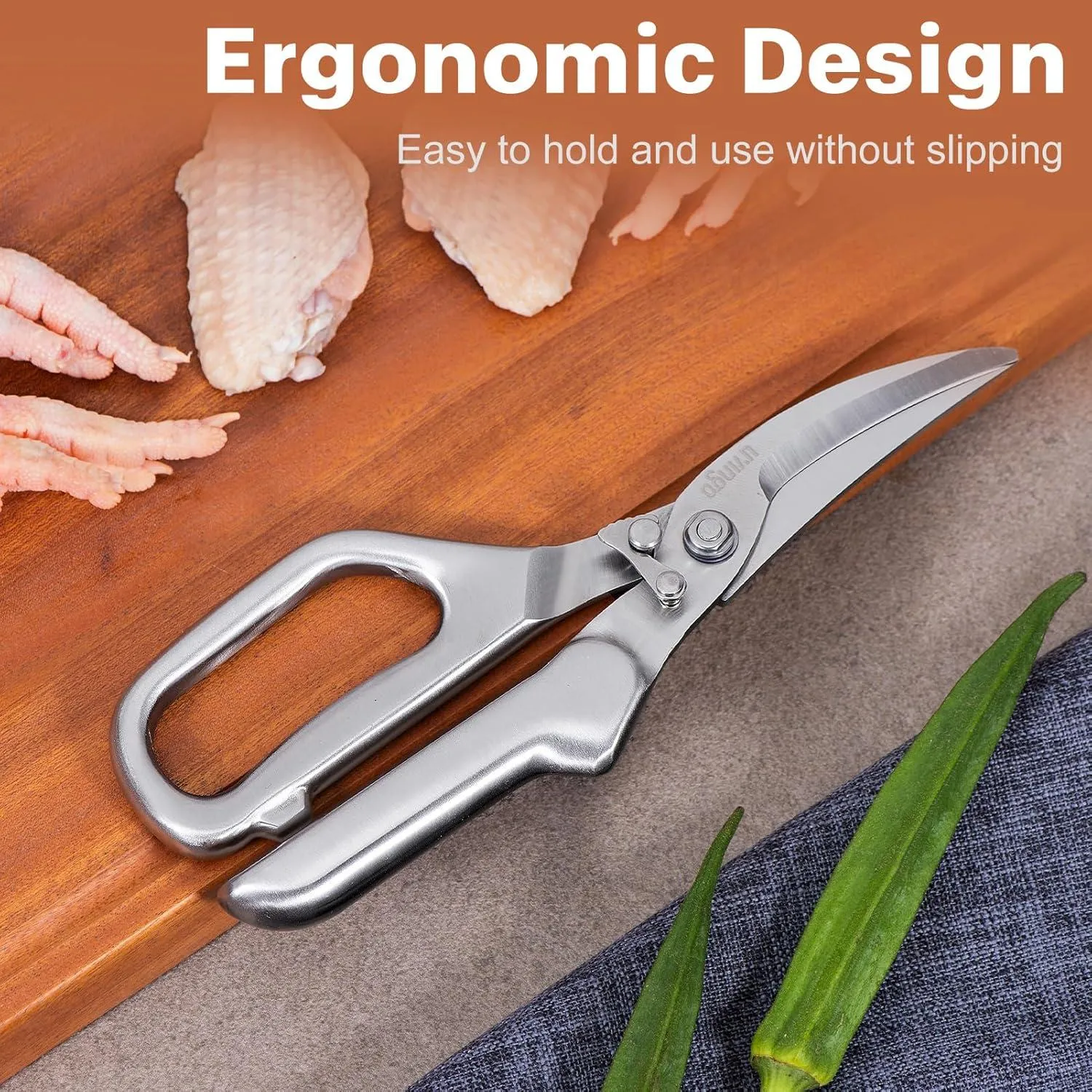 LIVINGO Forbici Cucina Forgiate 8,5" Pollo Smontabili