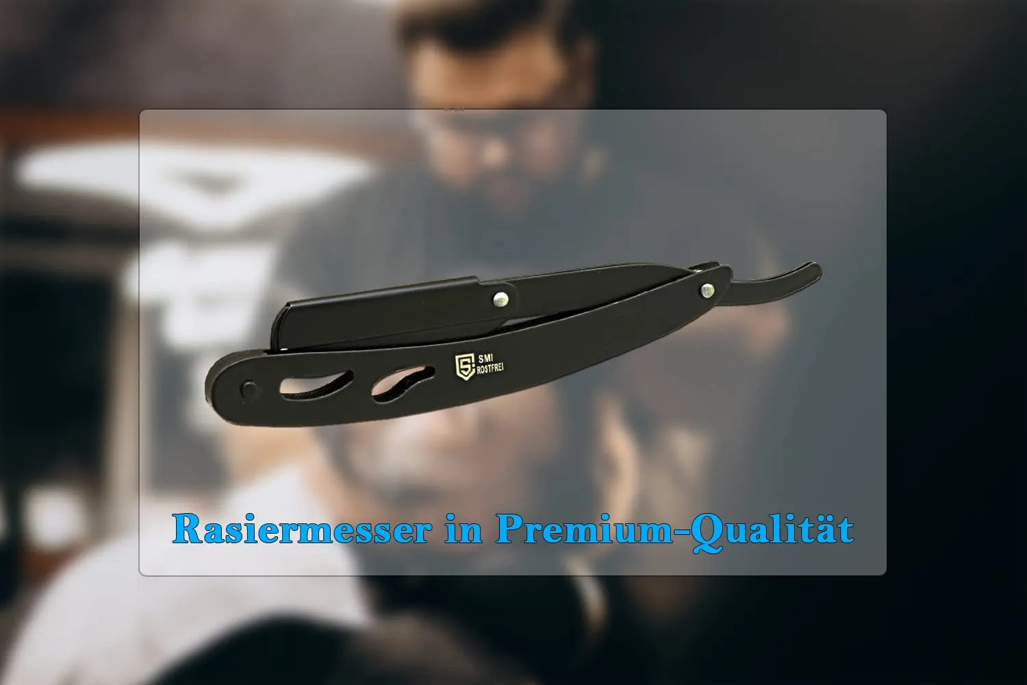 SMI Rasoio Mano Libera Nero con 100 Lame Inox