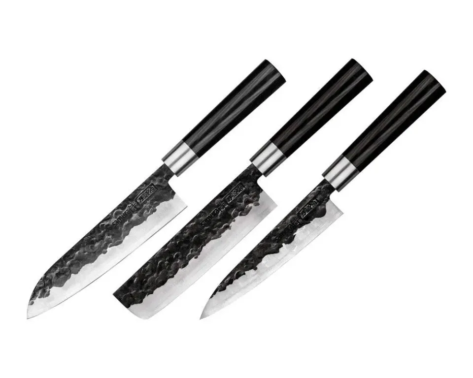 Samura Blacksmith set coltelli 3 pezzi martellati