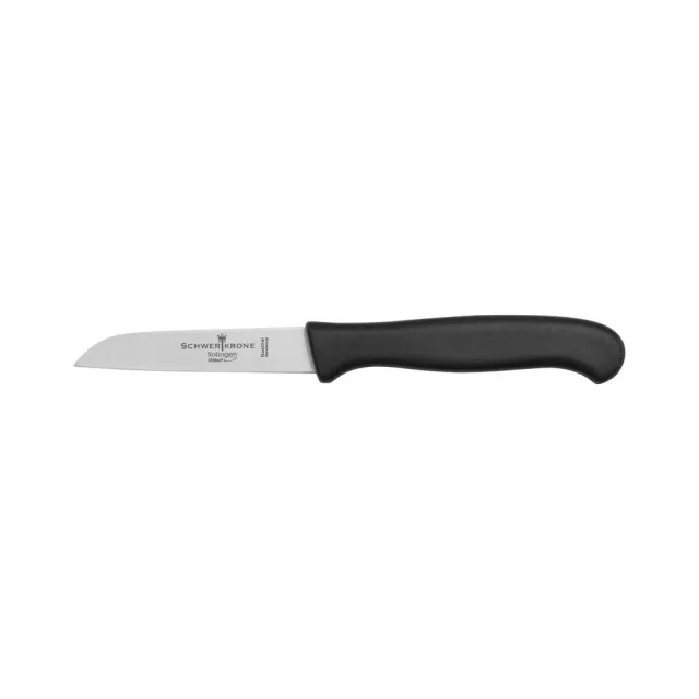 Schwertkrone spelucchino 3" verdure lama dritta inox manico nero