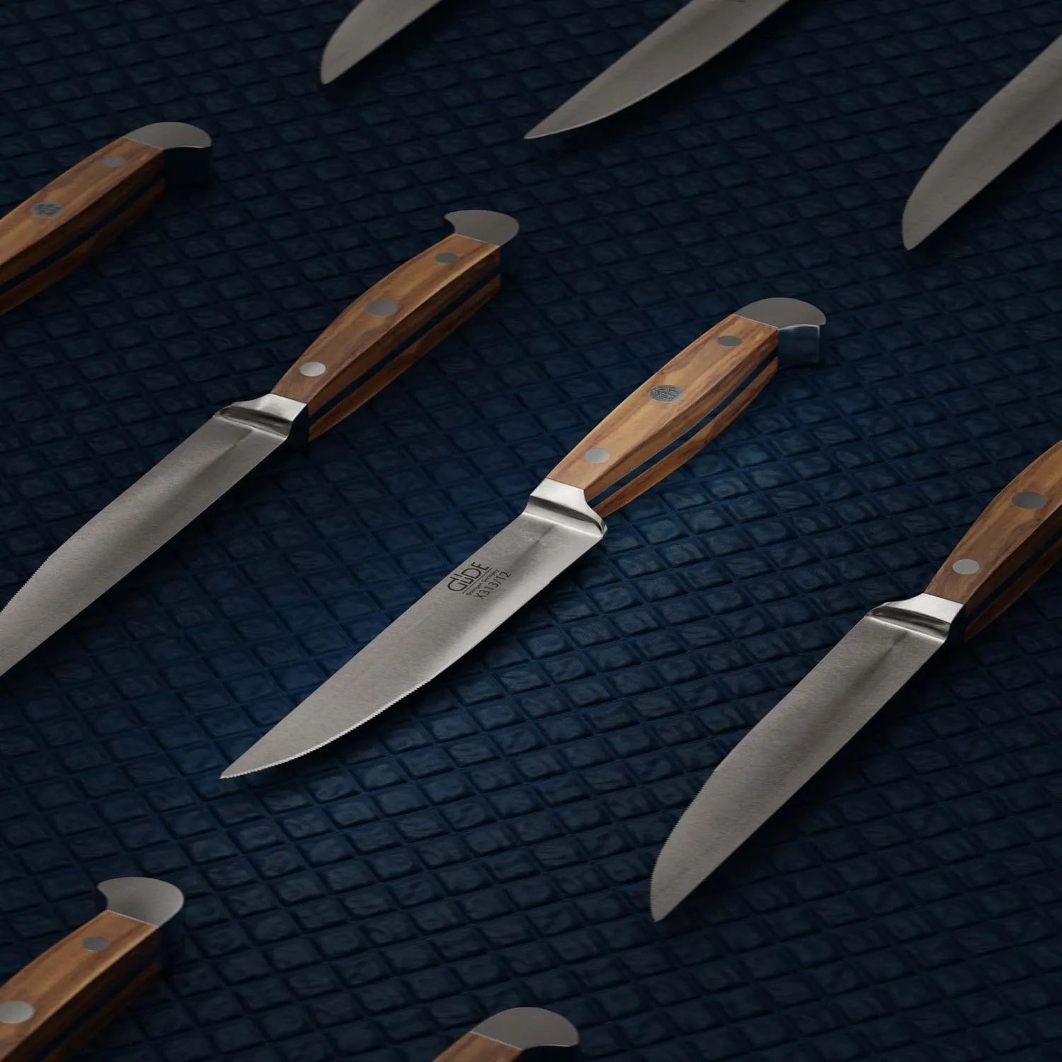 Güde Alpha Olive X313/12 Coltello Bistecca 12 cm Ulivo Forgiato