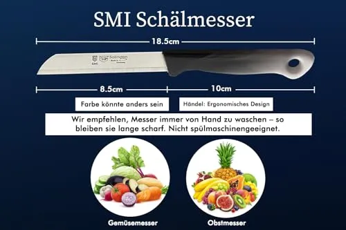 SMI Set 24 Spelucchini Frutta 8,5 cm Seghettati Solingen