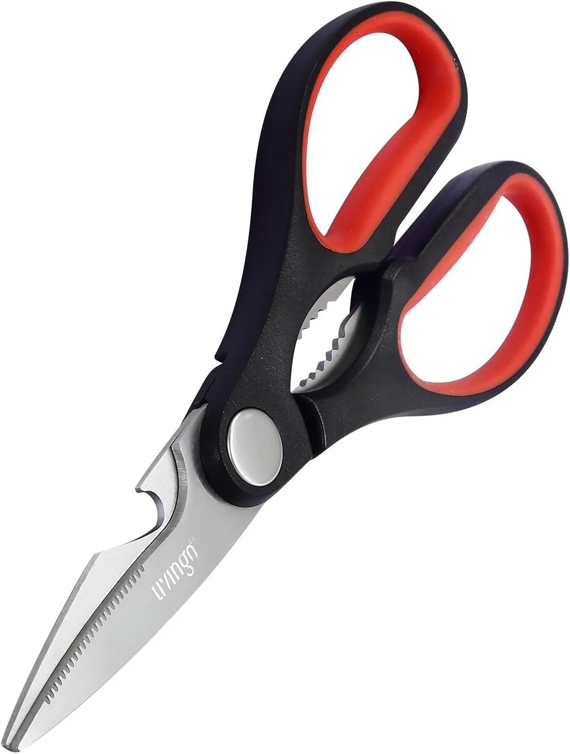 LIVINGO Forbici Cucina Multiuso Inox 2 Pezzi Apribottiglie