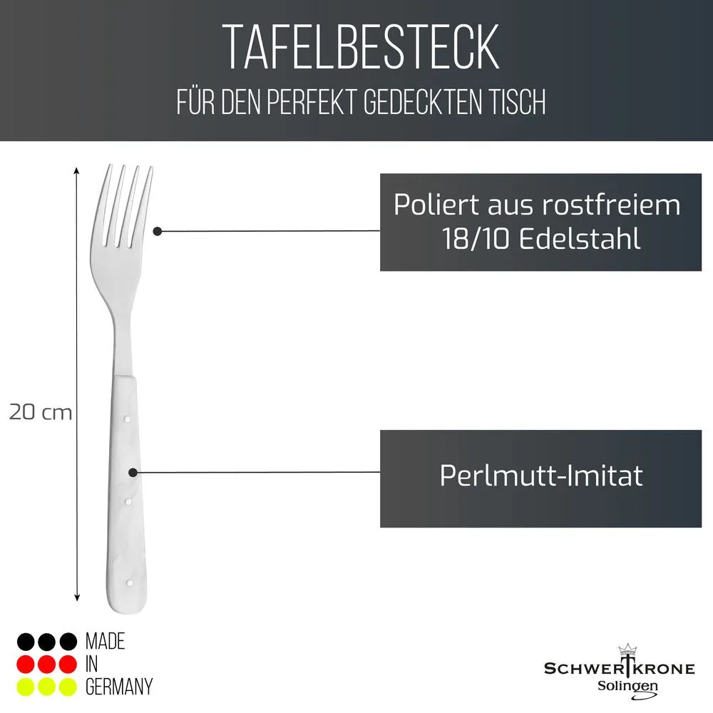 Schwertkrone MP80101 forchetta madreperla imitazione