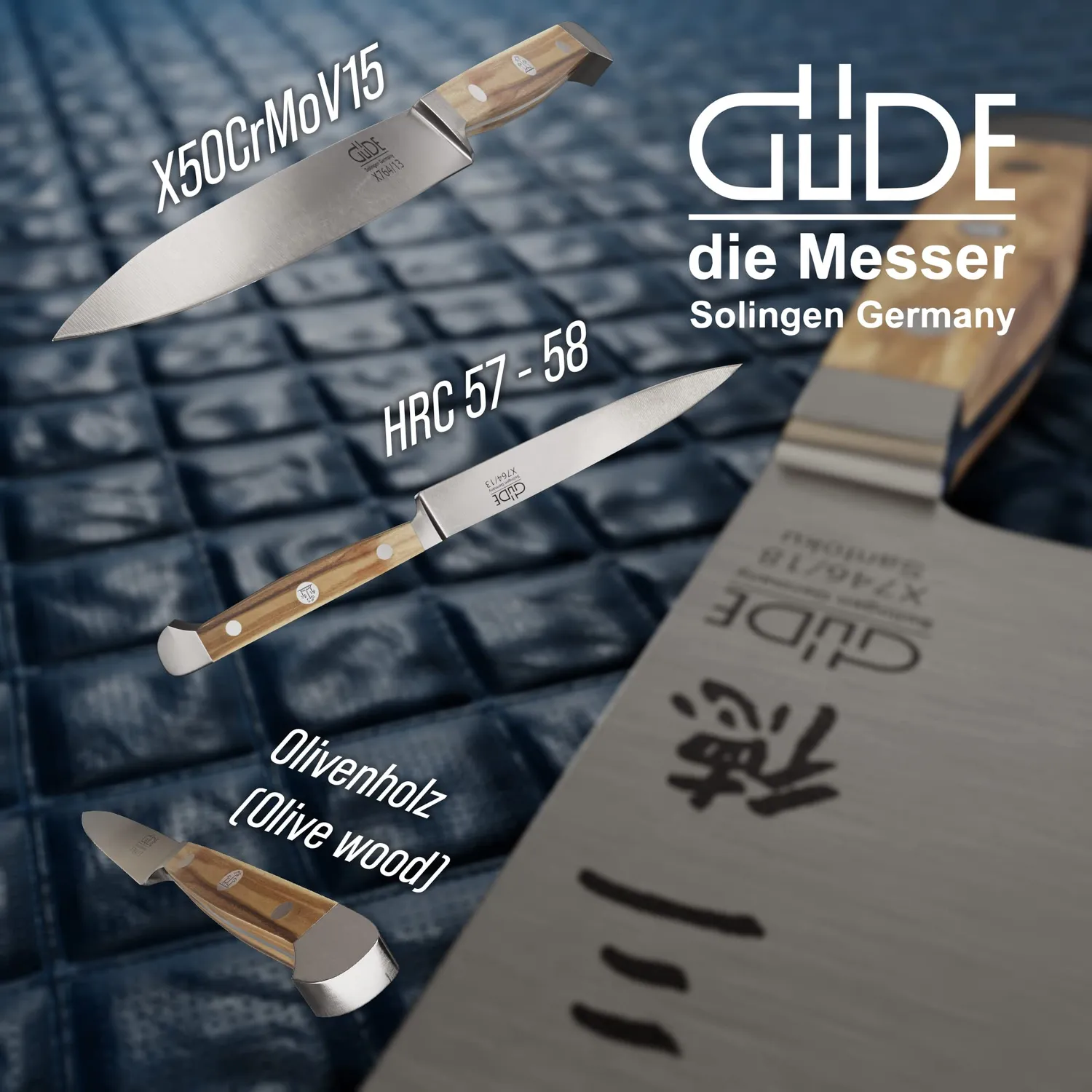 Güde Alpha Olive coltello cucina 13 cm ulivo