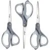 Livingo 8.5" forbici multiuso grigie 3 pezzi