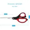 LIVINGO forbici multiuso 8,5” set 3 pezzi rosse inox