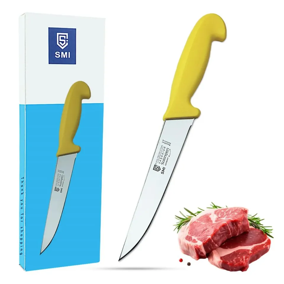 SMI Coltello Macellaio 7 Pollici Solingen Giallo