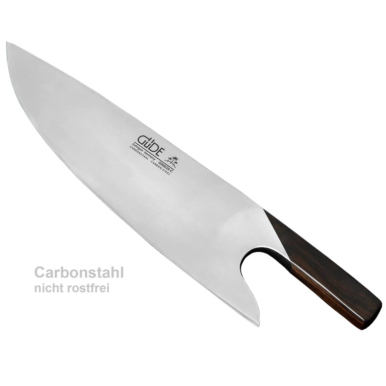 Güde The Knife coltello da chef 26 cm grenadilla carbonio