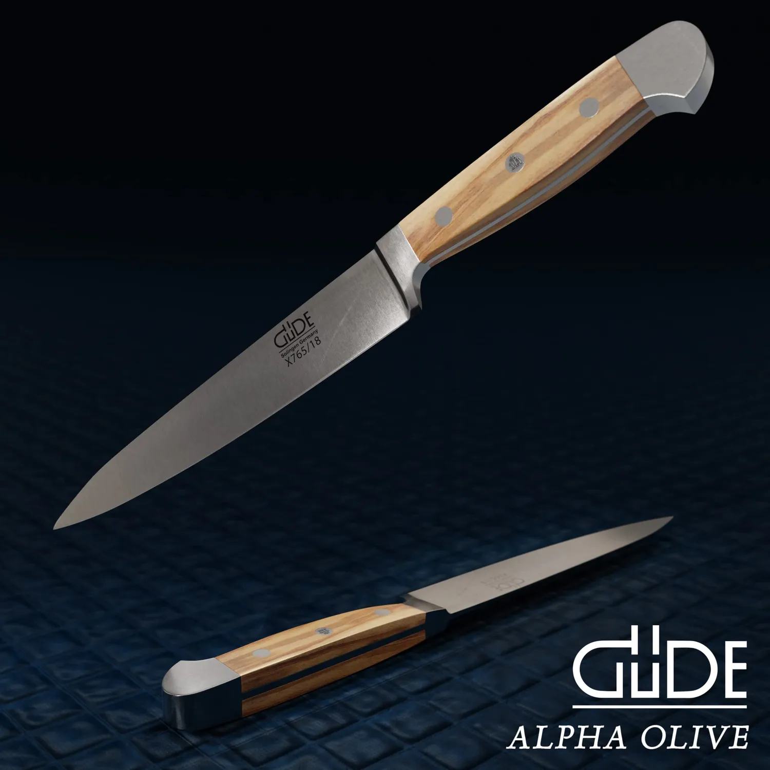 Güde Alpha Olive Coltello Filetto 18 cm Legno Ulivo Forgiato