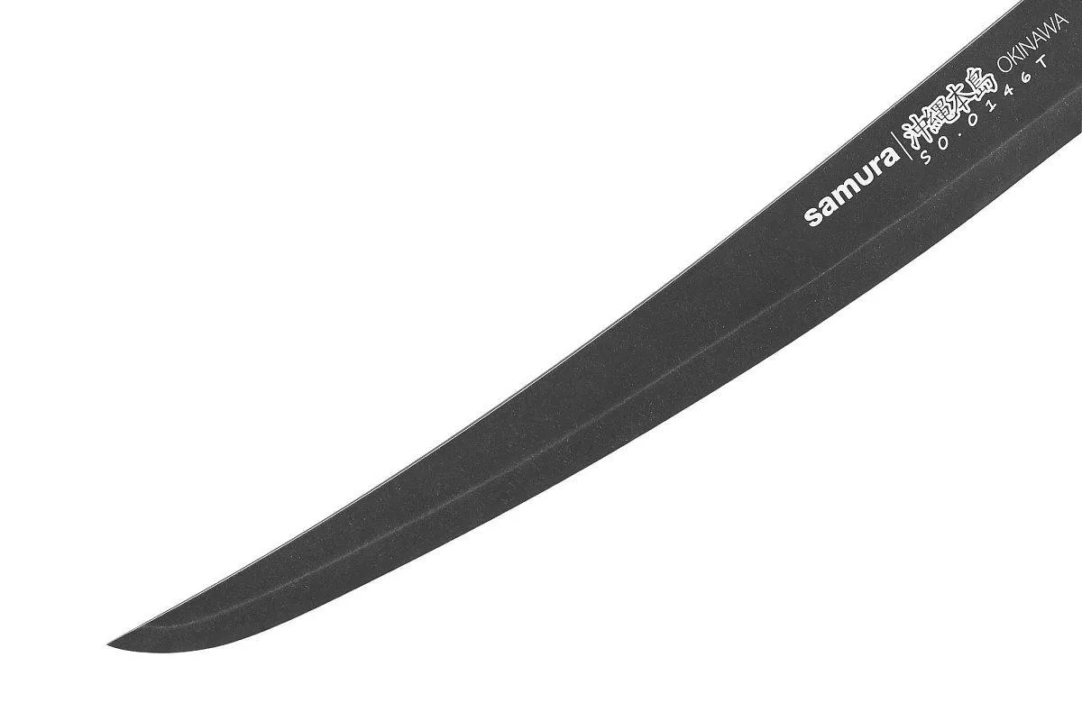 Samura Okinawa Stonewash coltello slicing tanto 230 mm