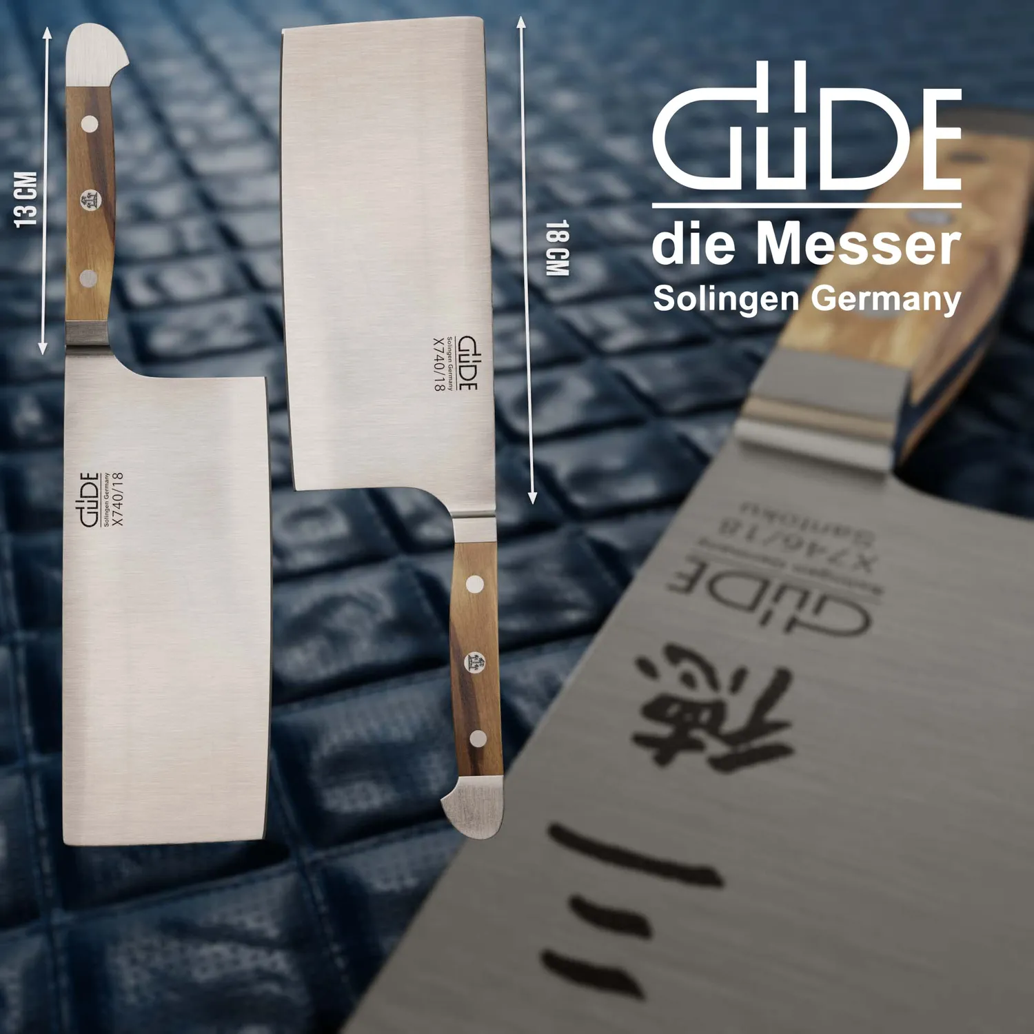 Güde Alpha Olive Mannaia Forgiata 18 cm Ulivo