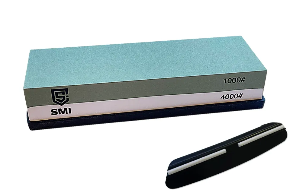SMI Pietra Affilacoltelli 1000/4000 con Base Doppia Faccia