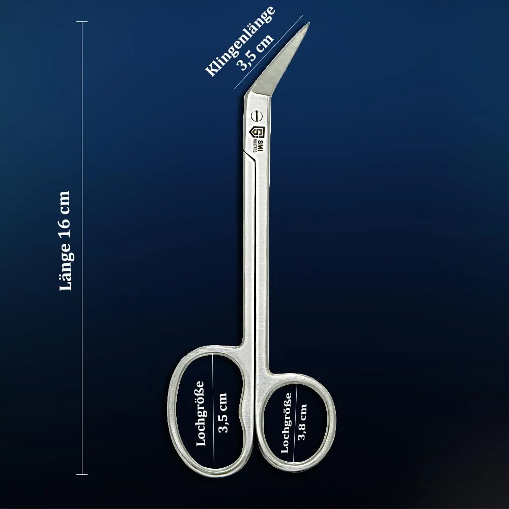 SMI Manico Lungo 16 cm Forbici Unghie Piedi 1 Pezzo Acciaio Inox