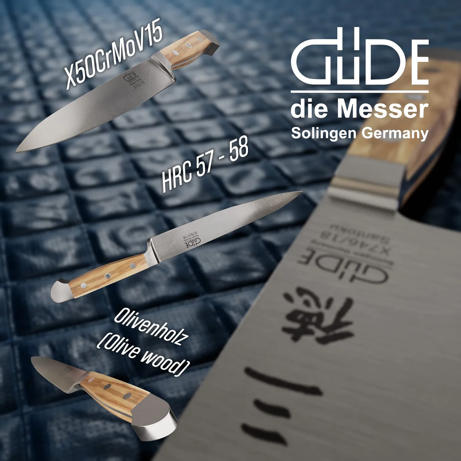 Güde Alpha Olive Coltello Filetto 18 cm Legno Ulivo Forgiato
