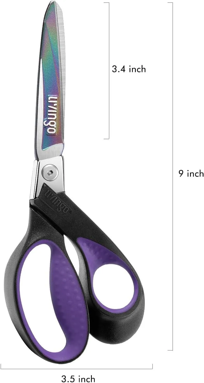 LIVINGO Forbici Multiuso Titanio Viola 9 Pollici