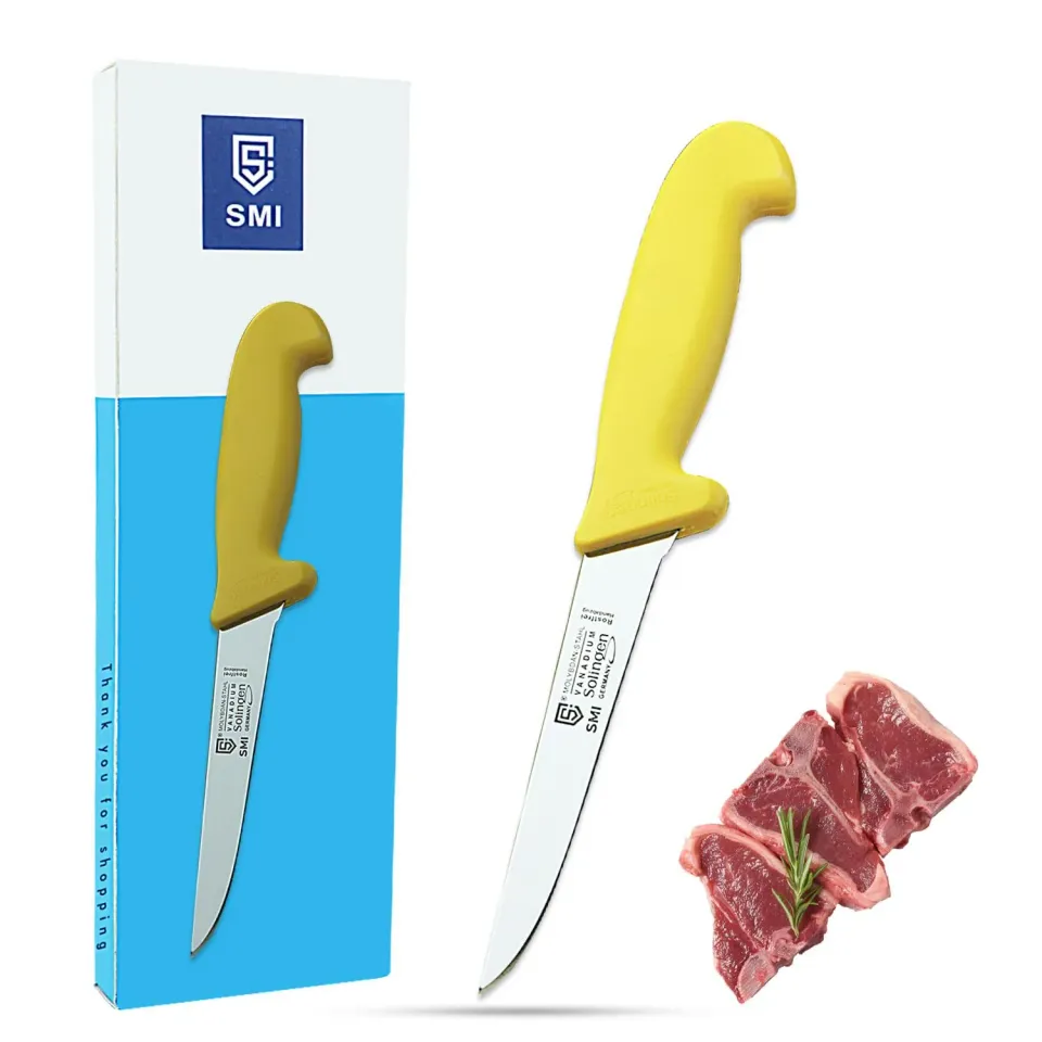 SMI Solingen Coltello Disosso 5" Giallo Acciaio 1.4116