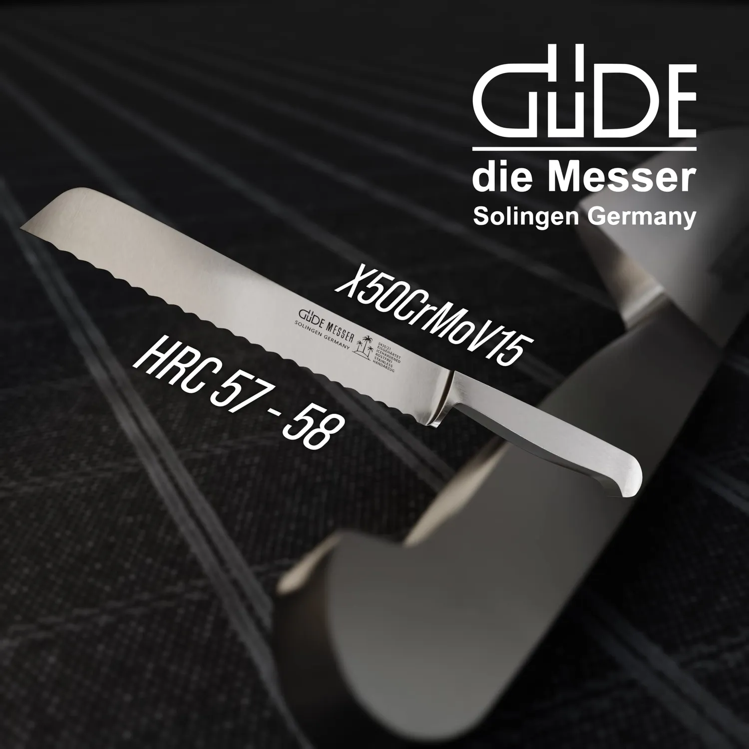 Güde Kappa coltello pane 21 cm seghettato forgiato