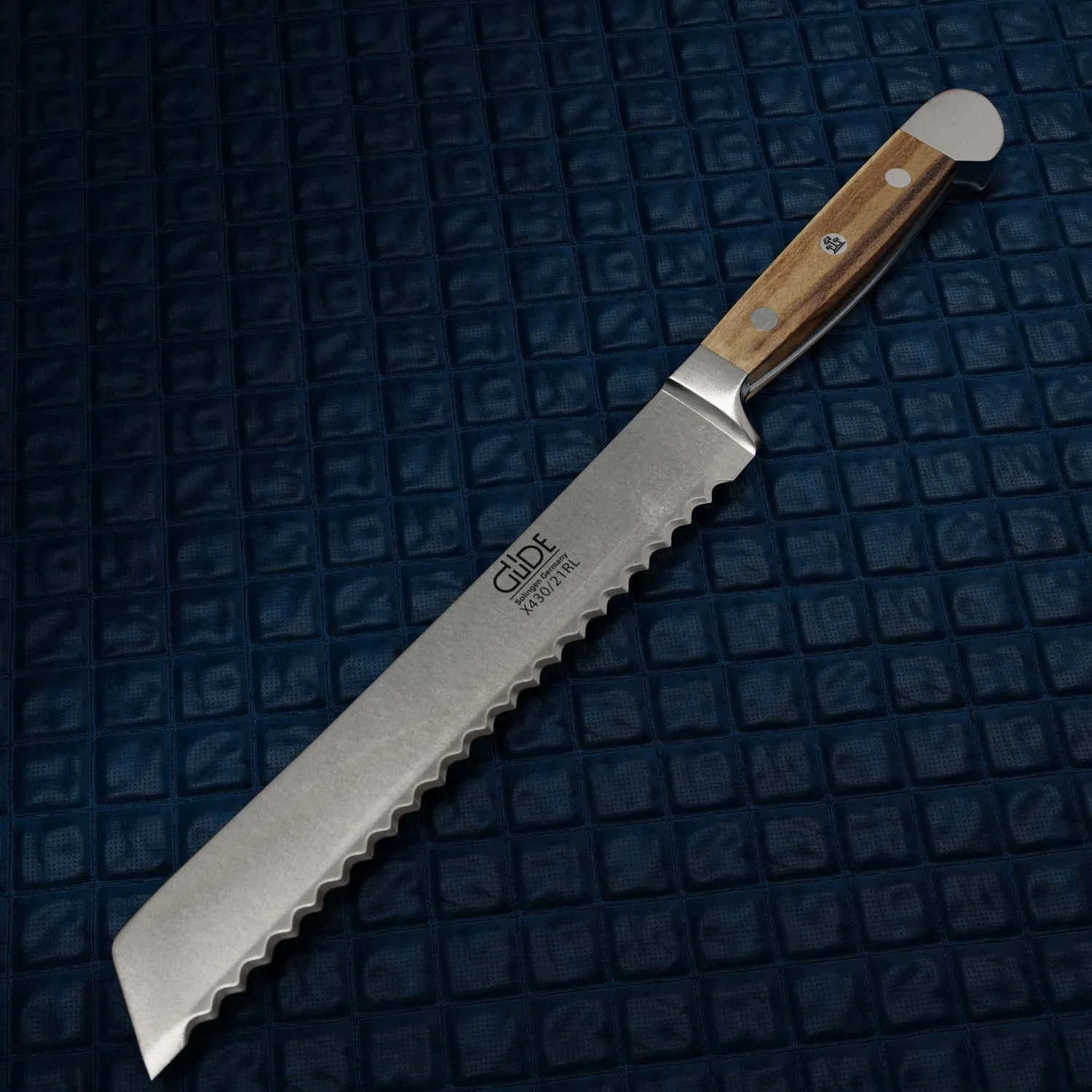 Güde Alpha Olive coltello pane 21 cm ulivo seghettato