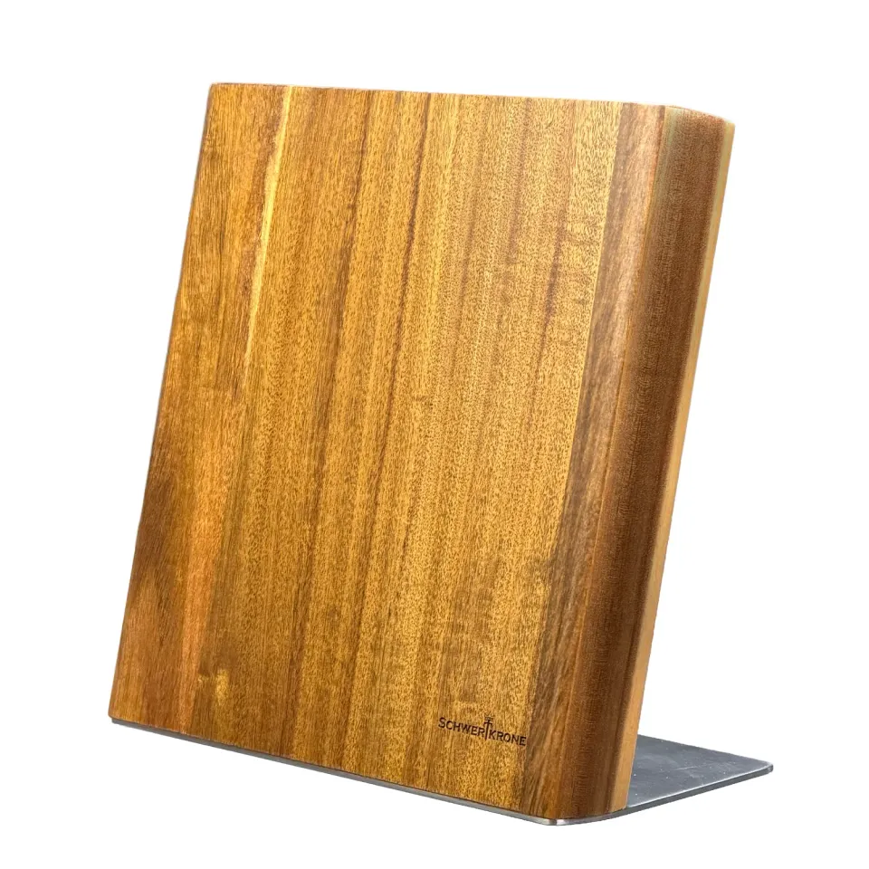 Schwertkrone Ceppo Magnetico Acacia per 6 Coltelli