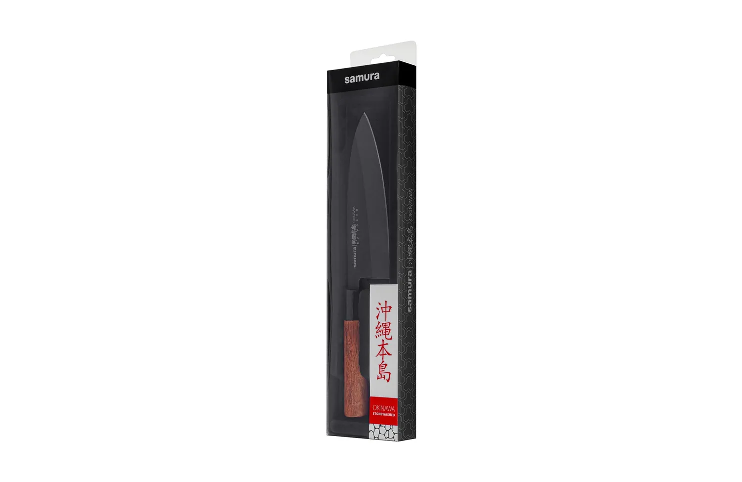 Samura Okinawa Stonewash SO-0129B coltello deba 170 mm