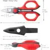 LIVINGO Forbici Elettricista Dentate 6 Pollici con Clip