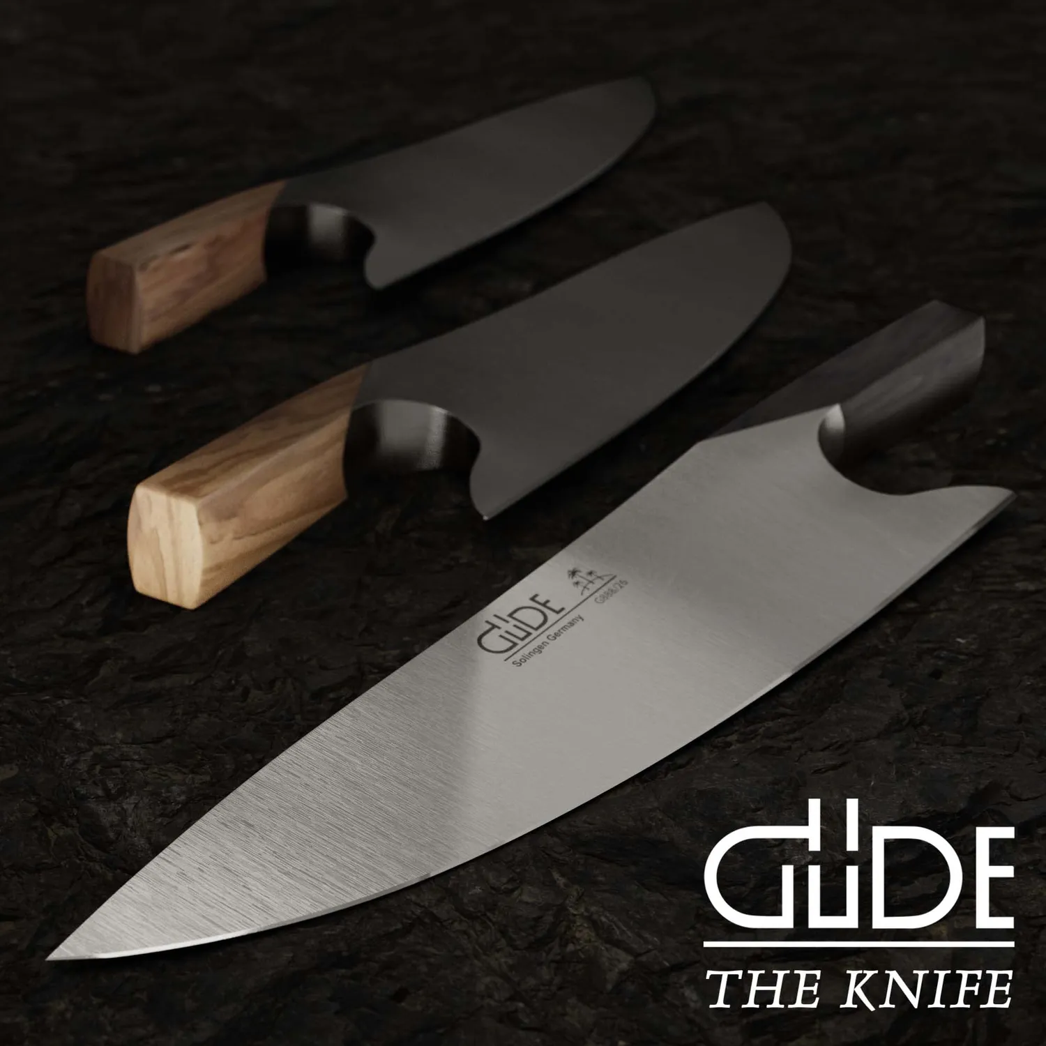 Güde The Knife coltello chef 26 cm granadilla