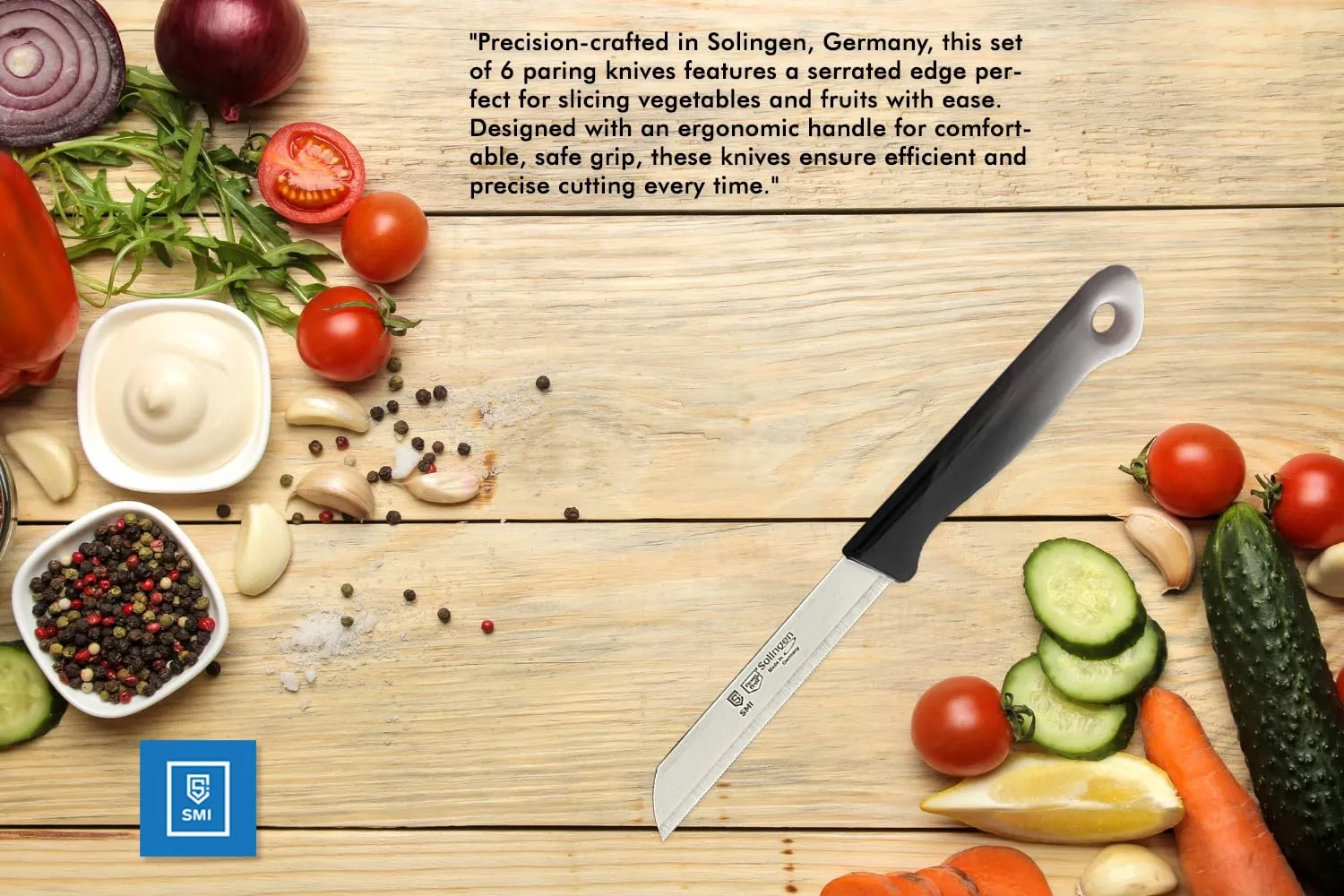 SMI Set 24 Spelucchini Frutta 8,5 cm Seghettati Solingen